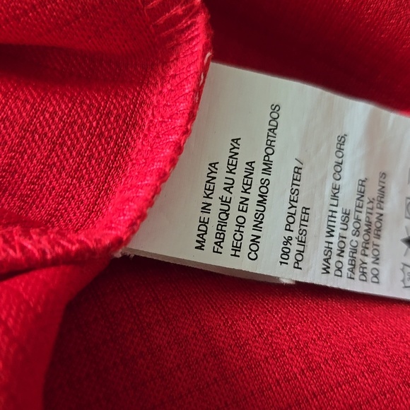 Izod Vibrant Red Polo Golf Shirt Polyester Size XL - Picture 5 of 5